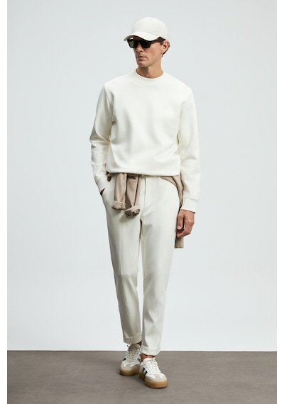 Lufian Grand Erkek Sweatshirt Kırık Beyaz Kırık Beyaz 112030192100510