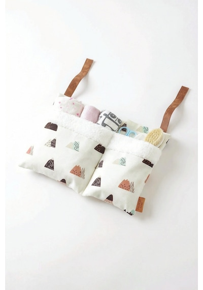 Pratik Askılı Organizer Bebek Arabası Beşik Kenar Fluffy Organizer Poyraz