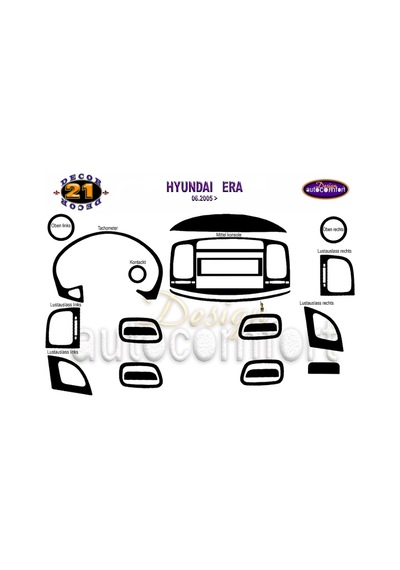 Hyundai Accent Era Konsol/Maun Kaplama 2006+ 24.Prç (508601660)