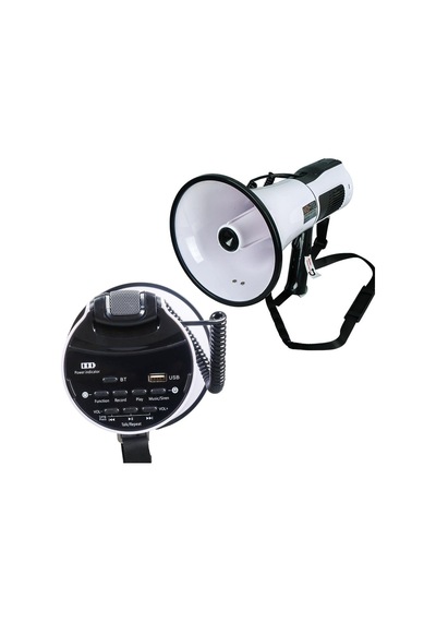 Ayt No-tel 106u Bluetooth Usb Siren Ses Kayıt Özellikli Dahili Bataryalı 100 Watt Büyük Boy Megafon Hoparlör