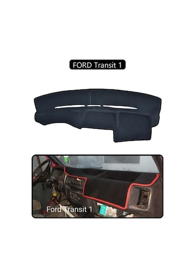 Ford Transit 1torpido Koruma Halısı Siyah Kenar