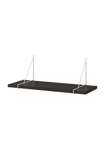 Ikea Bergshult/pershult Duvar Rafı 80x30 Cm Kahverengi - Beyaz