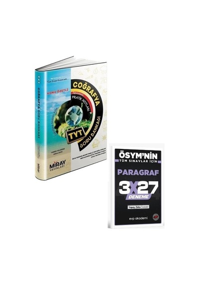 2027 Miray 2027 Tyt Coğrafya Konu Özetli Soru Bankası+ Evp Akademi Paragraf