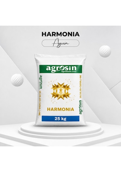 Agrosin Harmonia 10.10.10 + 10 So3 + Me Organomineral Granül Gübre 25 Kg