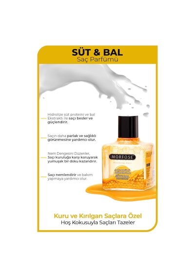 Morfose Süt & Bal Saç Parfümü 100 Ml