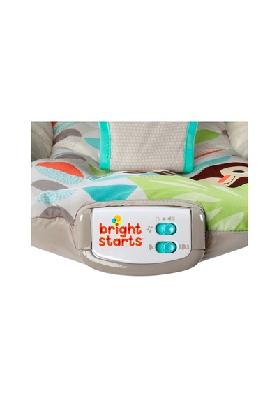 Bright Starts Ana Kucağı Yatıştırıcı Titreşimler Bebek Koltuğu, Çıkarılabilir Oyuncak Barı, 0-6 Ay, 9 Kg'a Kadar Mutlu Safari