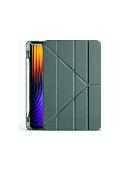 Xiaomi Pad 7 Pro / Pad 7 Kılıf Katlanır Kalem Bölmeli Silikon Standlı Uyku Modlu Akıllı Kapak Kapaklı Kılıf