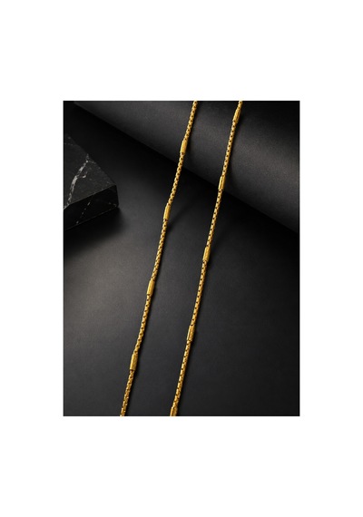 Çelik Renk Atmaz Zincir Erkek Kolye 60cm 2mm Altın - 909063041 Altın
