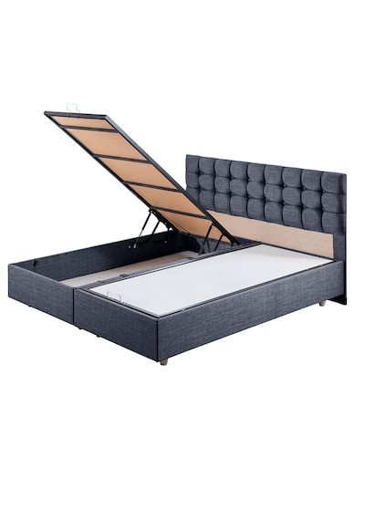 Venedik İkili Set, Venedik Çift Kişilik Baza Başlık Seti Lacivert 160 x 200