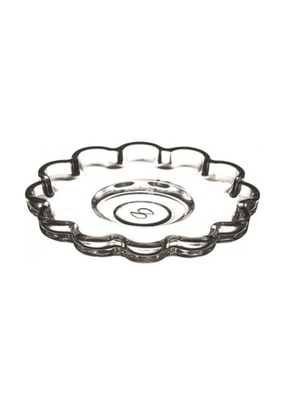 Paşabahçe Çay Tabak Bardak Altı Papatya Çay Tabağı 6 Parça Şeffaf