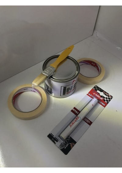 Ahmet Otomotiv Inci Yanak Boyası Takımı Ve Carub Lastik Yazı Kalemi