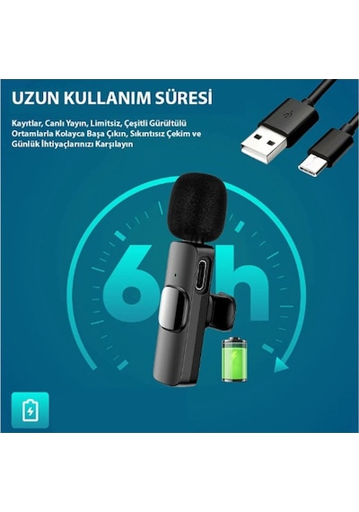 Wireless Yaka Mikrofonu