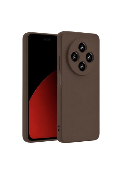 Xiaomi Redmi 14c Uyumlu Kılıf First Silikon - Kahverengi