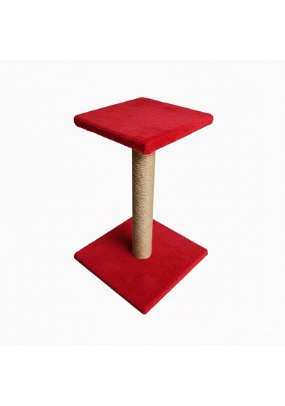 Brt Pet Platform Kedi Tırmalama Tahtası - 52cm - Kırmızı