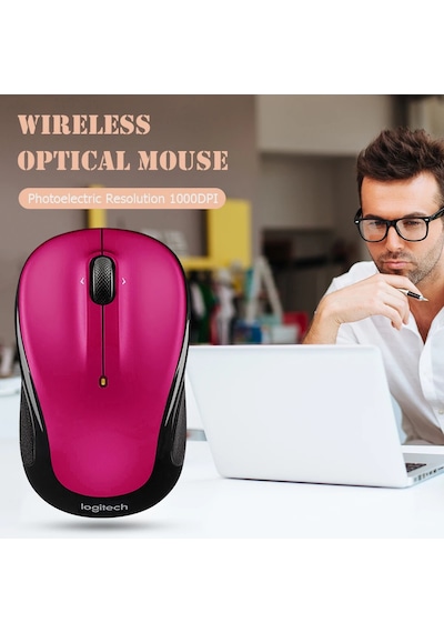 Logitech M325s Kablosuz Fareler 3 Düğmeler Usb Kablosuz Fare 1000 Dpı 2.4 Ghz Black M221