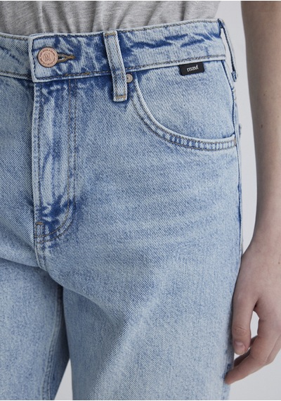 Mavi - Barcelona Kolej Vintage Açık Mavi Jean Pantolon 101047-89198 Açık Mavi