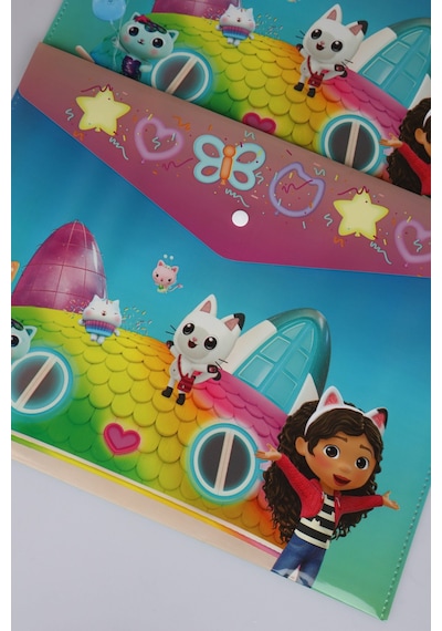X Dekomus Lisanslı Gabby S Dollhouse 2 Adet Çıtçıt Dosya Altın