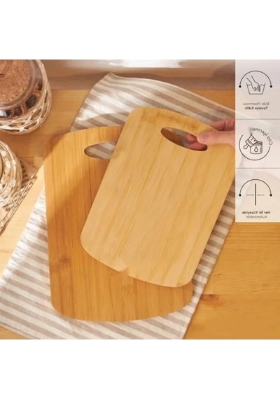 Bambu Kesme Tahtası, 2'li Set 25 X 35