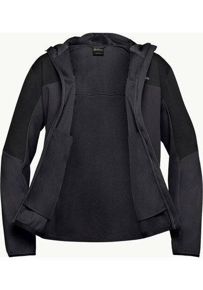 Jack Wolfskin Jack Wolfskın Feldberg Hoody M Erkek Phantom Softshell A63970-6350 Siyah