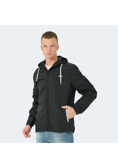 Slazenger HANGA Erkek Yağmurluk Siyah