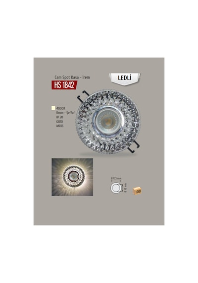 Hs 1842 İrem Kristal Cam Spot Diğer