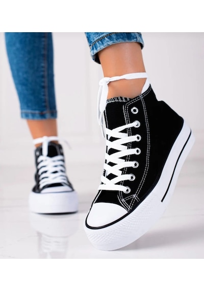 Flash Black Unisex - Bay Sneaker Ayakkabı Siyah
