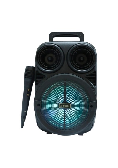 Mey İthalat Kablosuz Karaoke Hoparlör Mikrofonlu Rgb Işıklı 6.5 İnç Bluetooth Speaker Taşınabilir