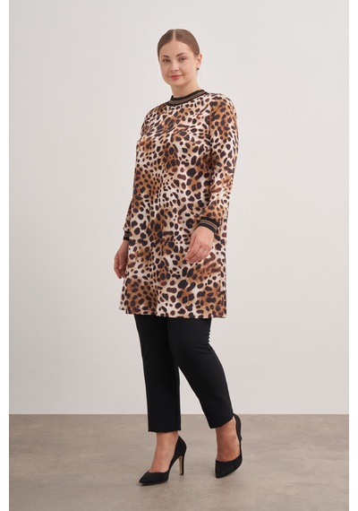 Aker 24aw15756112 Büyük Beden Tunik 24aw15756112 007 Kahverengi