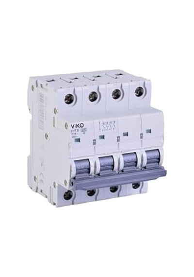 6vtb-4c25 Otomatik Sigorta 6ka C Tipi 4 Kutup 25a