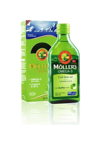 Möllers Omega-3 - Balık Yağı Sıvı Formu 250 Ml - Elmalı