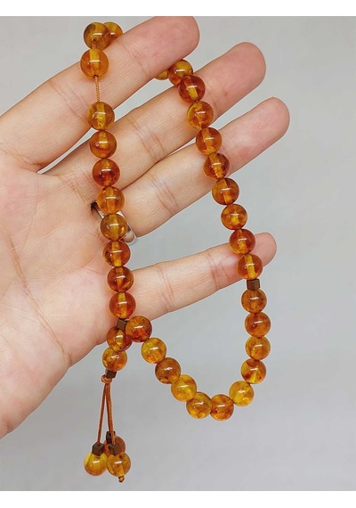 Kehribar Taşı Tesbih 33'lük 8mm 23475 Çok Renkli