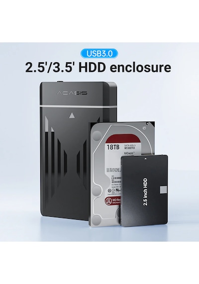 Acasis EC5351C 2.5/3.5" 24TB SATA,6Gbps Disk Kutusu AC EC5351C