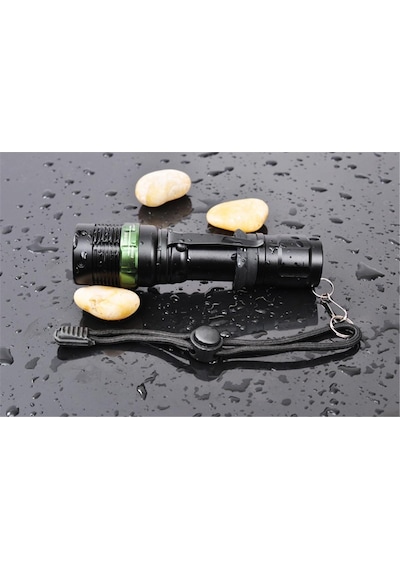 Valkyrie Cree Q5 Uzun Menzil El Feneri - Zoom - Aaa Destekli Siyah