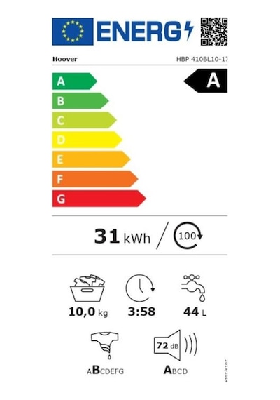 Hoover HBP 410BL10-17 10 KG Wi-fi Bağlantılı 1400 Devir Çamaşır Makinesi