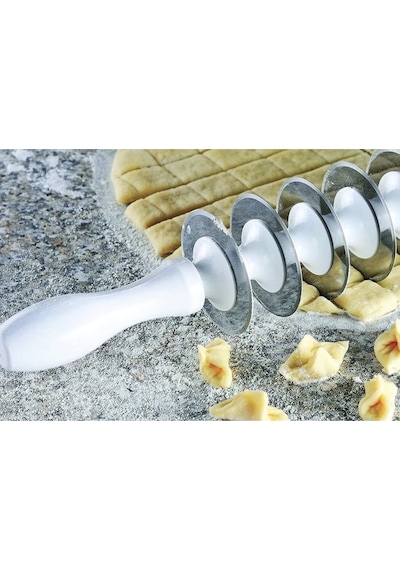 9 Bıçaklı Mantımatik Mantı Kesici Merdane Mantı Kesme Dilimleyici Diğer
