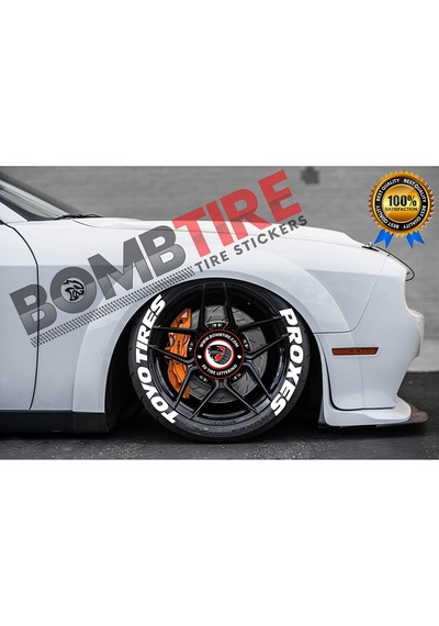 Toyo Proxes Motosiklet & Araç Oto Lastik Yazısı Sticker Arma 4 Adet 2.5 Cm Kabartma Yazı
