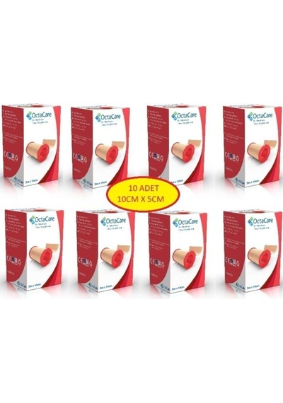 Octacare Bez  Flaster 5m X 10cm 10 Adet Karışık