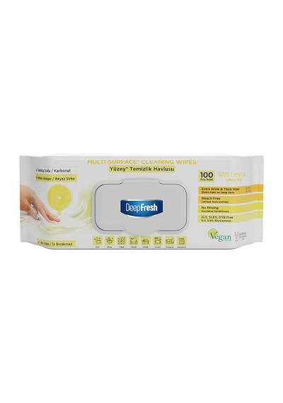 Deepfresh Yüzey Temizleme Havlusu Limon 100'lü Diğer