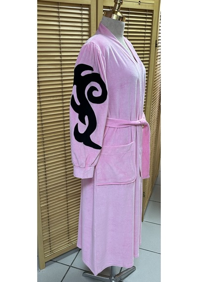 Kadife Sabahlık Pembe Pembe