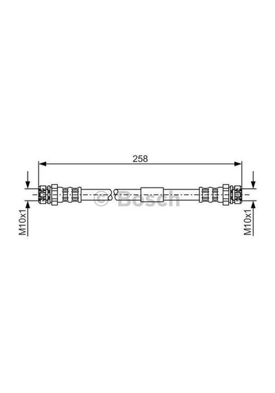 Bosch 1987481369 Fren Hortumu Arka 258mm