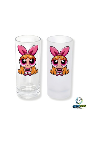 Powerpuff Girls Buzlu / Buzsuz Seçenekli Rakı Bardağı 1 Adet Şık Sunum Bardağı 0244