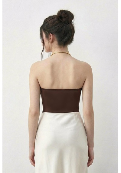 Shade Kadın Boyundan Aksesuarlı Degaje Yaka Altı Çıtçıtlı Bodysuit 3546 60286007 - Acı Kahve Çok Renkli Shade Kadın Boyundan Aksesuarlı Degaje Yaka Altı Çıtçıtlı Bodysuit 3546 60286007 - Acı Kahve Çok Renkli