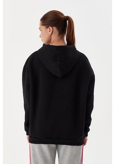 No Fear Kadın Sweatshirt Oversize Kapüşonlu Siyah 72476 001