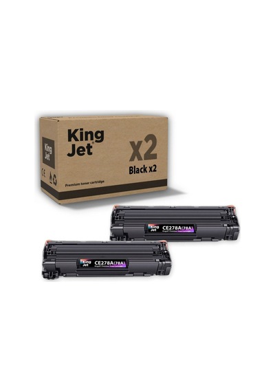 Kingjet Hp Uyumlu  Ce278a Standart Kapasiteli 2'li Paket Çipli Uyumlu  Toner Laserjet Pro P1569
