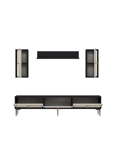 Tvr1816ats - Pega Tvr180 Ünitesi Takım Antrasit - Traverten - Sılver 180cm Tvr1816ats - Pega Tvr180 Ünitesi Takım Antrasit - Traverten - Sılver 180cm