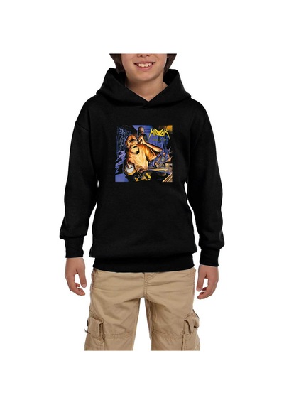 Zepplin Giyim Havok Time Is Up Siyah Çocuk Kapşonlu Sweatshirt