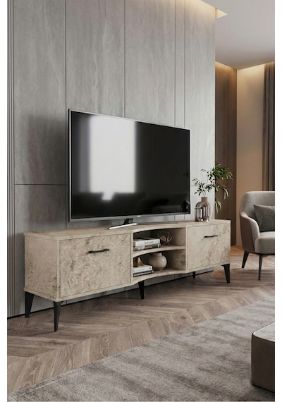 Ekru Tv Sehpası 160x35 Cm