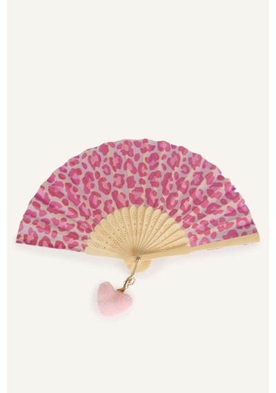 Defacto Leopar Desenli Pembe Yelpaze Kız Çocuk H4593a826smpn101 Pembe-pn101