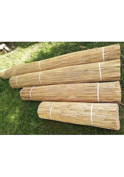 1 X 4.5 Metre Hasır Kamış Bahçe Çiti Balkon Çiti Dekarasyon