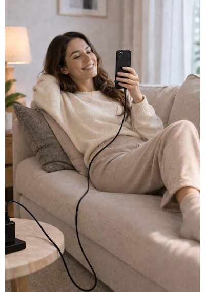 Usb A-type C, 2metre, 3.1a Hızlı Şarj Kablosu, Wahoo 1ad X 2metre Siyah